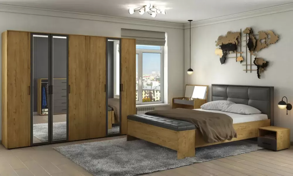 Бруно Скамейка с ящиком Дуб Вотан