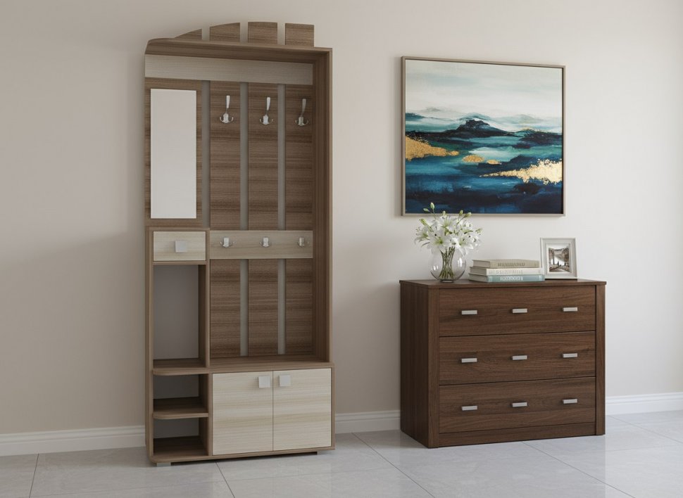 Ивушка 25 Прихожая Ясень Шимо Темный / Светлый