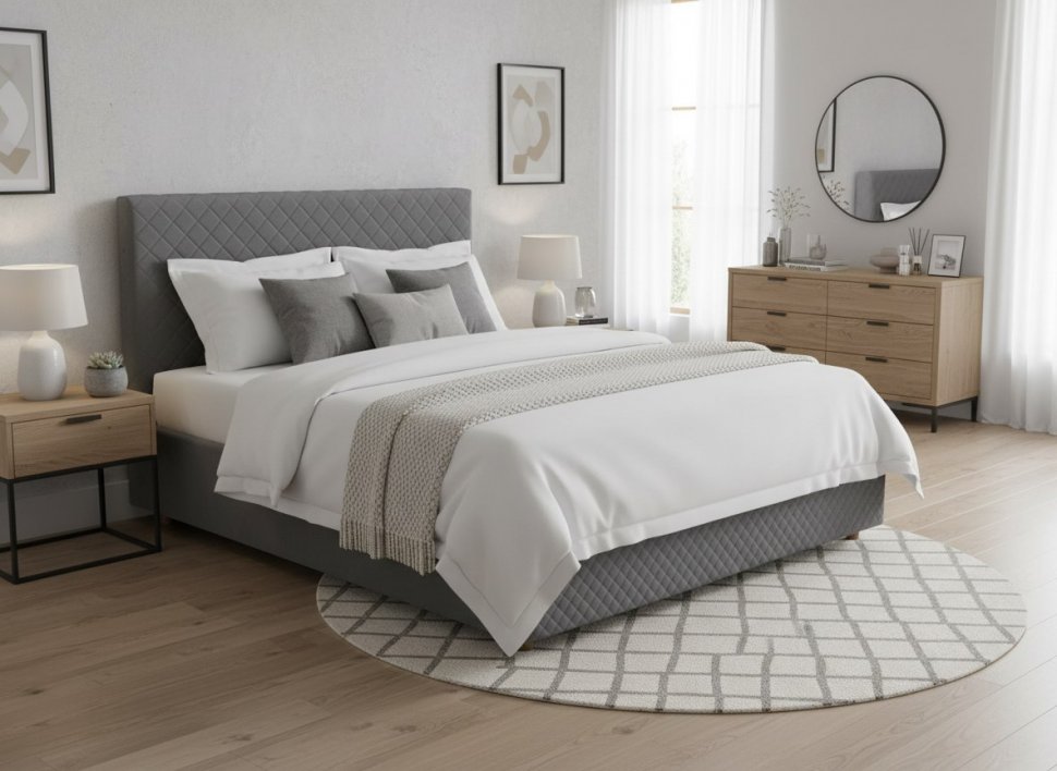 Кровать Galaxy 1400 с под. механизмом / серый №25