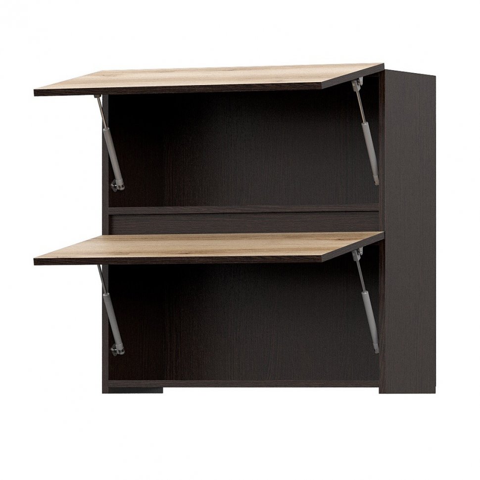 Шкаф кухонный навесной с газлифтом 70 см Берген 7в2 (Венге/Дуб Делано)