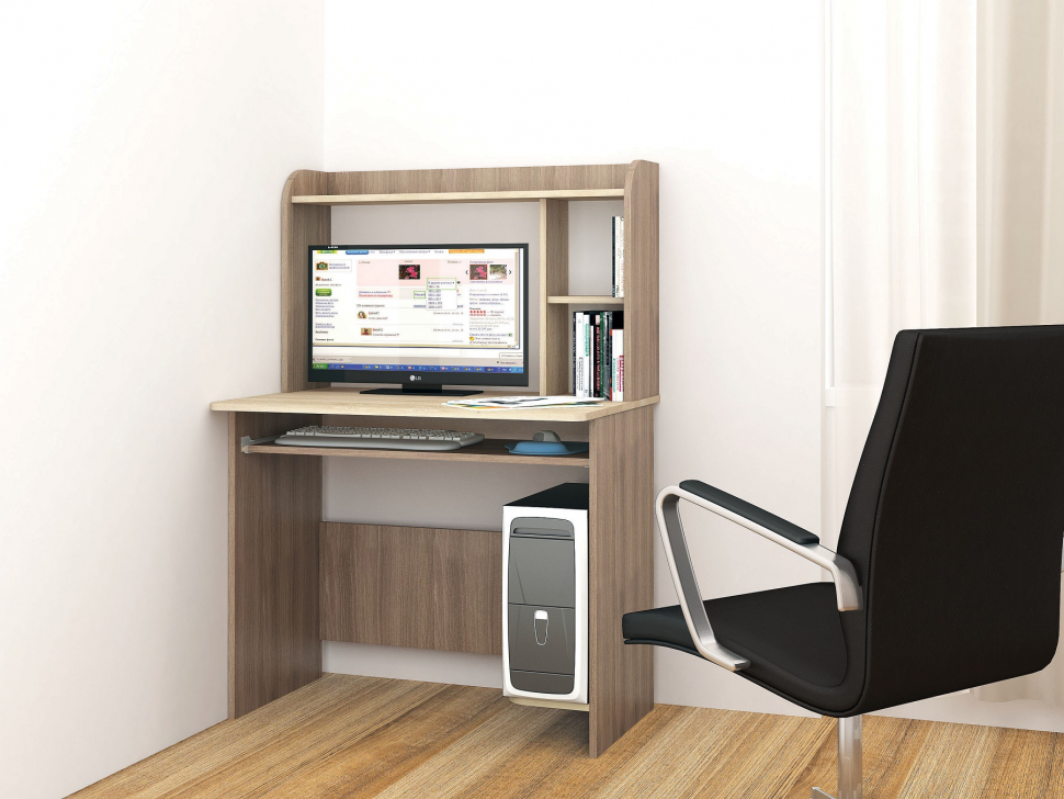 Стол компьютерный Грета-2 ТЭКС (Ясень шимо)