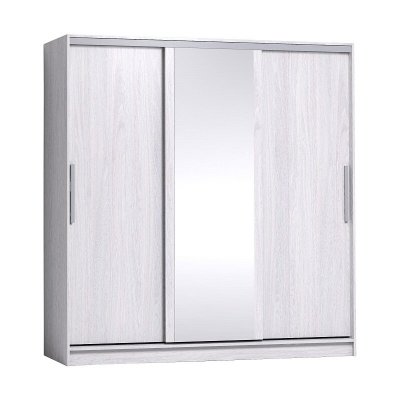 Шкаф-купе Strike 2000 с зеркалом Глазов-мебель (Ясень Анкор светлый)