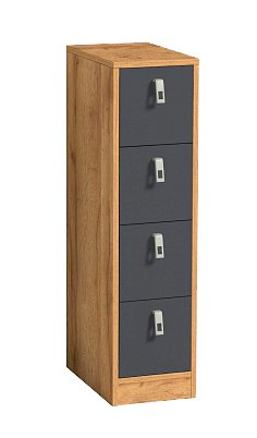 Тумба-комод 19 Комфорт Глазов-мебель (Дуб Золотистый / Графит)