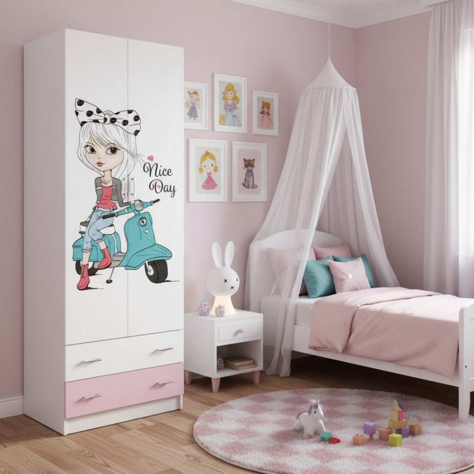 Шкаф Вега FASHION 1, Белый