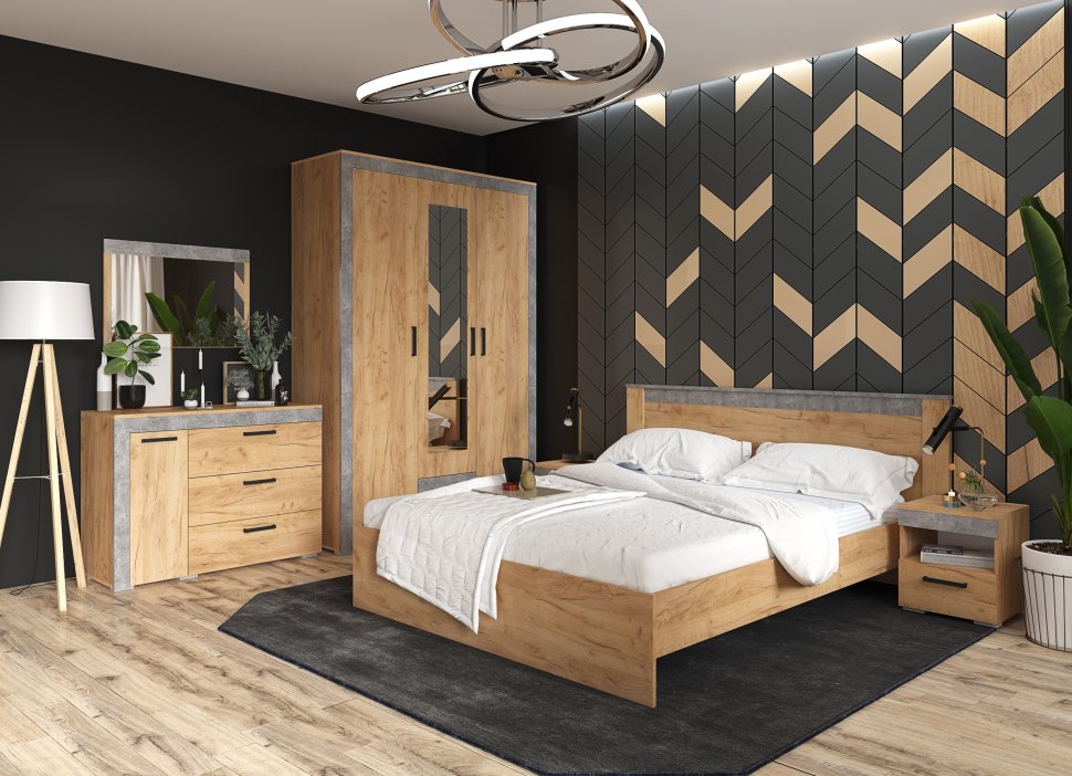 Спальня Адель Ателье Светлое (ТЭКС) Комплект