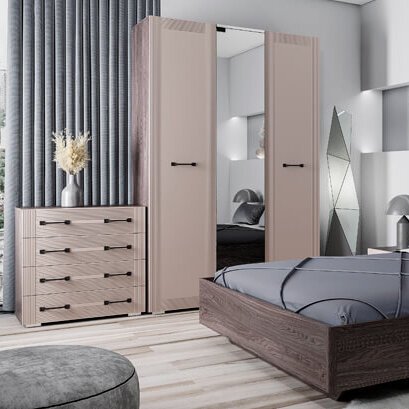 Шкаф-пенал Моника ПН-21 (Семья Мебелони)