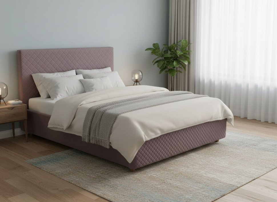 Кровать Galaxy 1800 с основанием / какао №8