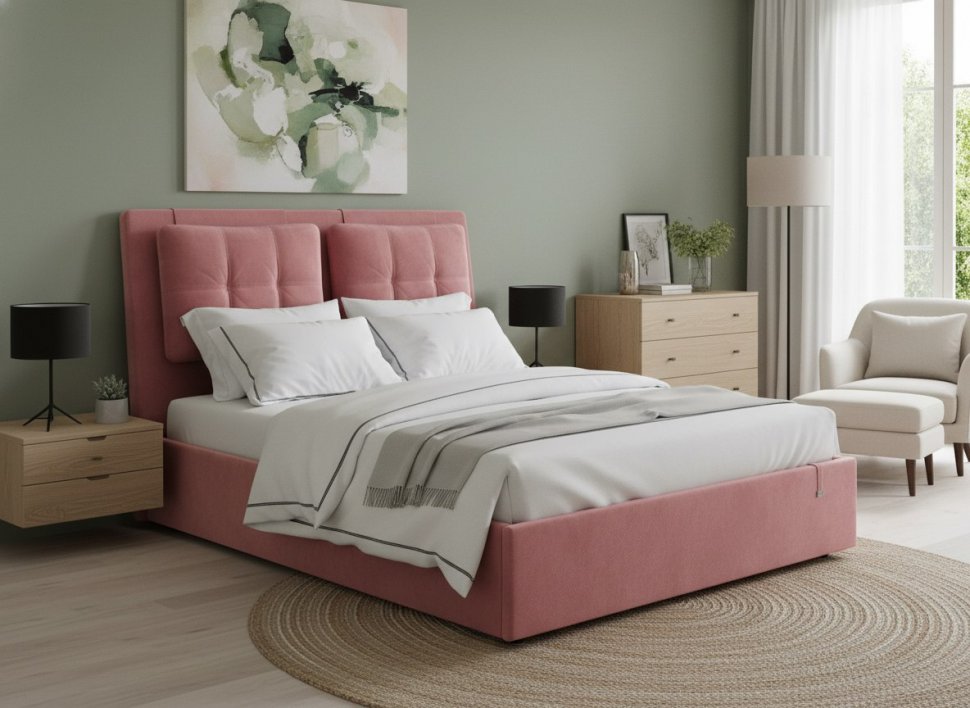 Кровать Ester 1600 модель 311 Ультра коралл