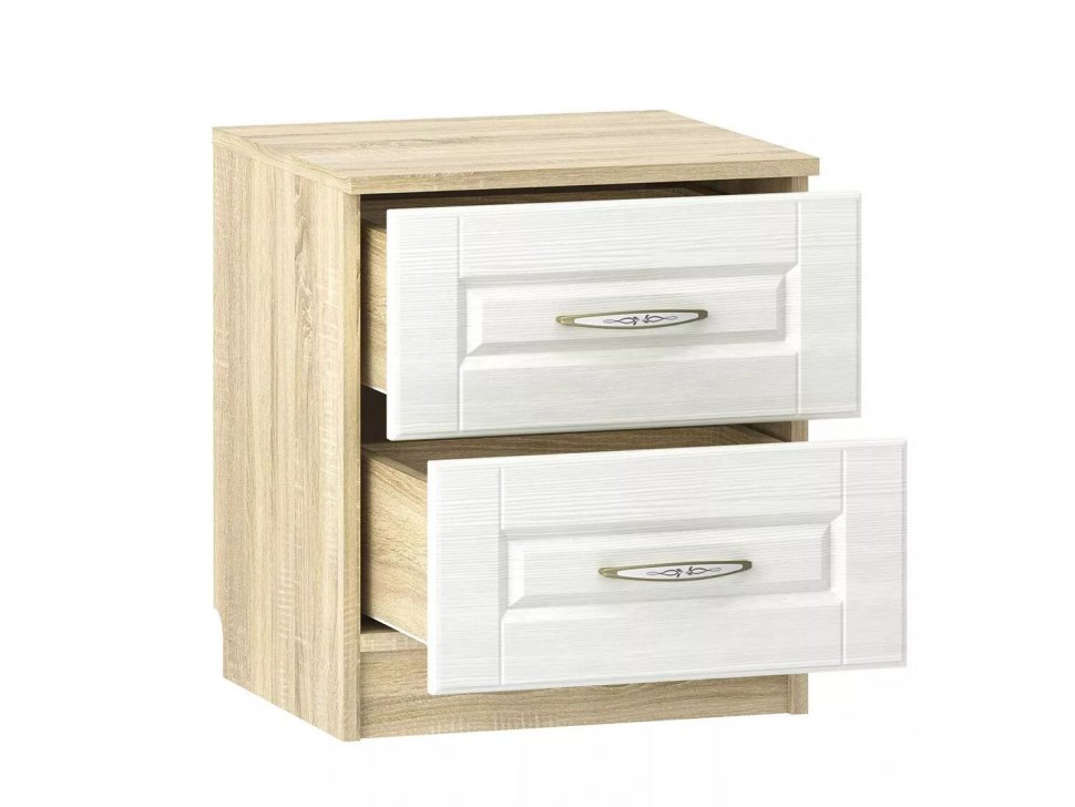 Спальня Оливия комплектация 2 Дуб Сонома/белое дерево