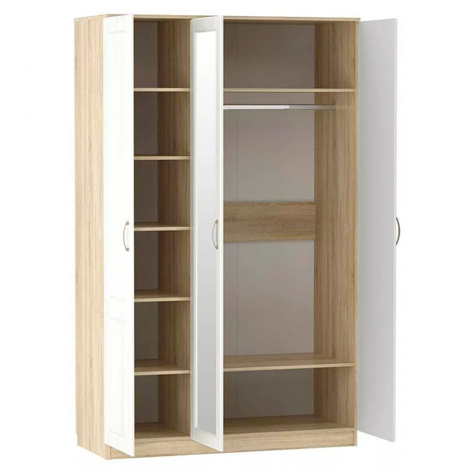 Спальня Оливия комплектация 2 Дуб Сонома/белое дерево