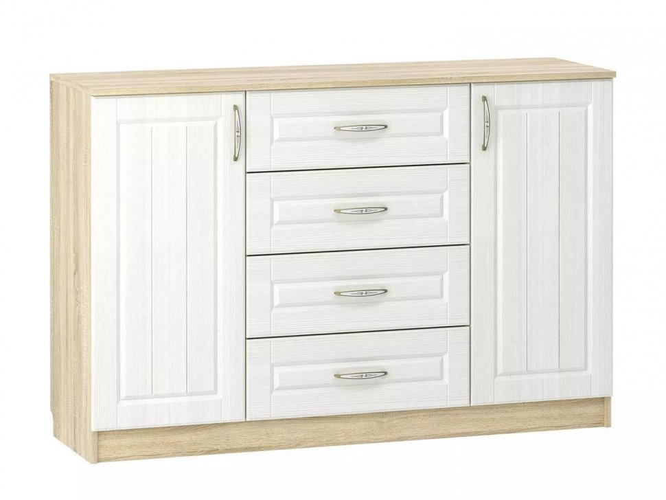 Спальня Оливия комплектация 2 Дуб Сонома/белое дерево