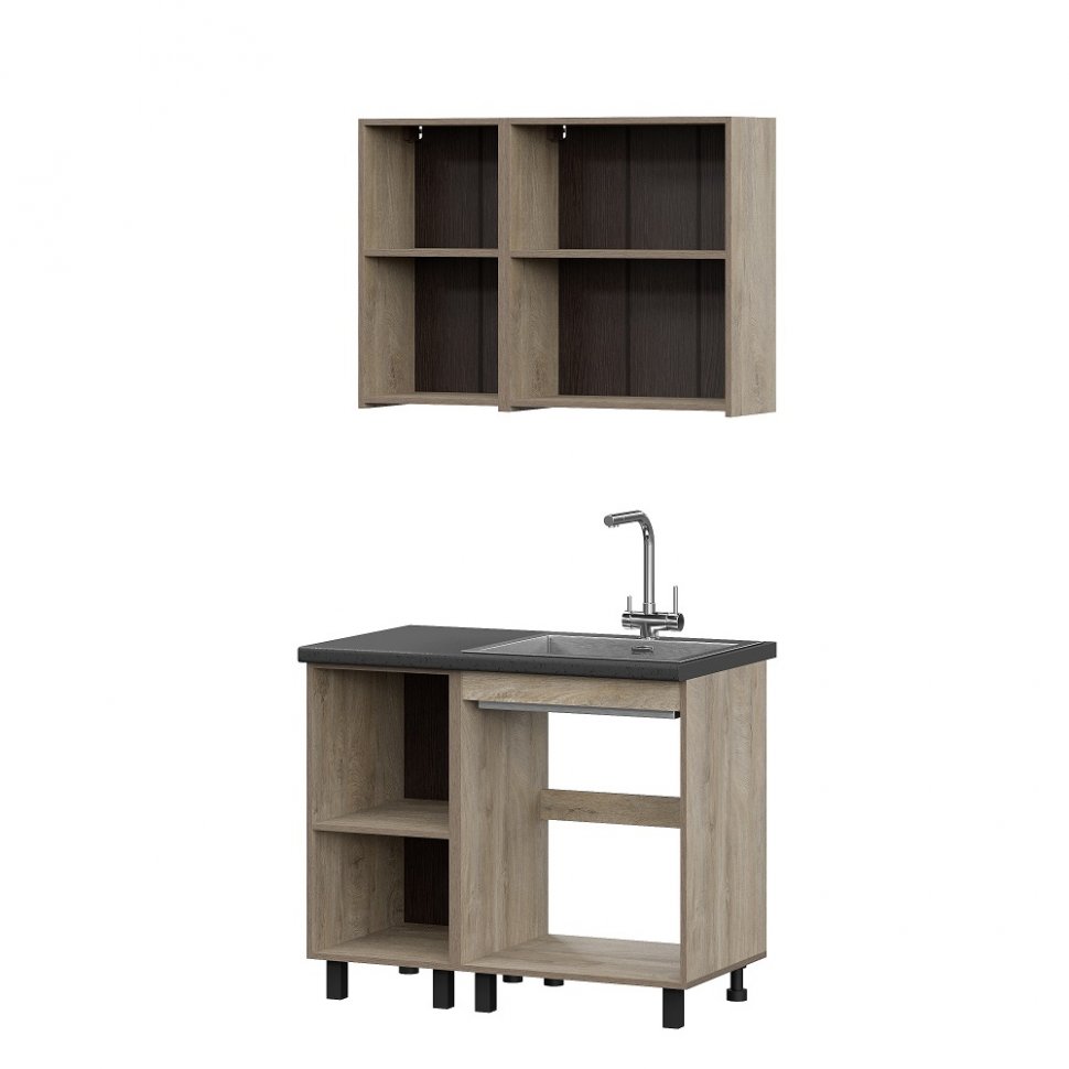 Шкаф кухонный навесной 40 см Этна 4в1 (Софт Вайт)