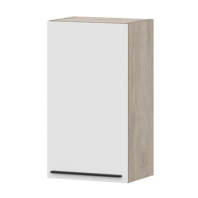 Шкаф кухонный навесной 40 см Этна 4в1 (Софт Вайт)