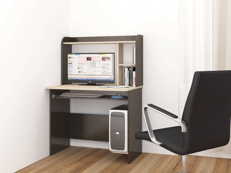 Стол компьютерный Грета-2 ТЭКС (Венге)