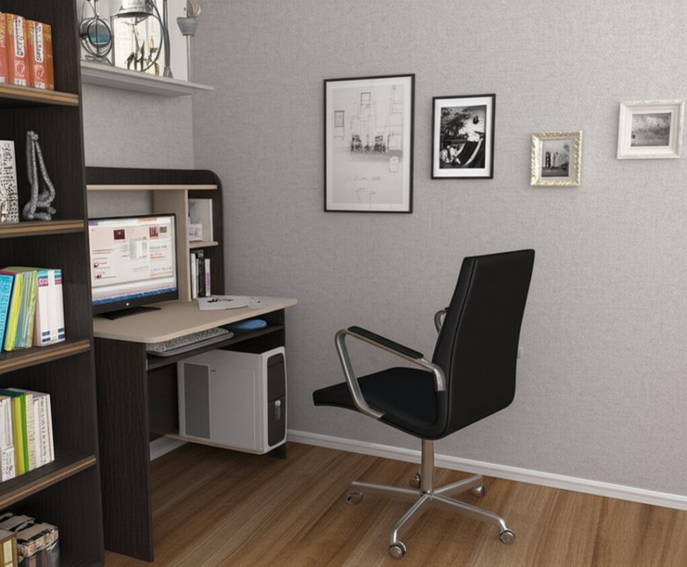 Стол компьютерный Грета-2 ТЭКС (Венге)