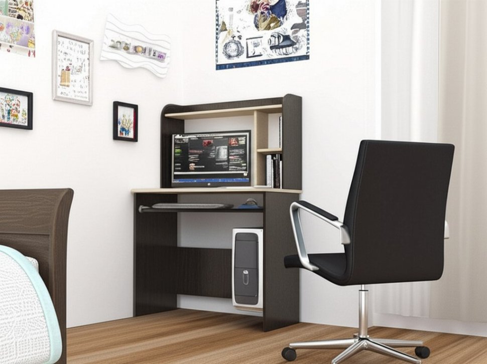 Стол компьютерный Грета-2 ТЭКС (Венге)