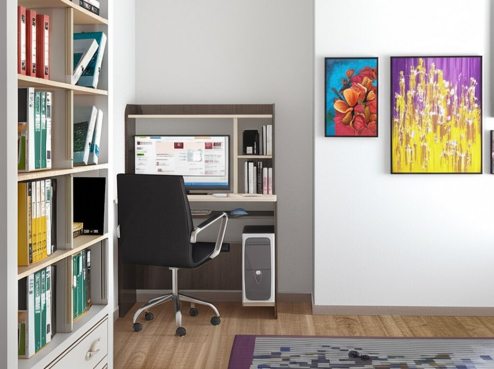 Стол компьютерный Грета-2 ТЭКС (Венге)