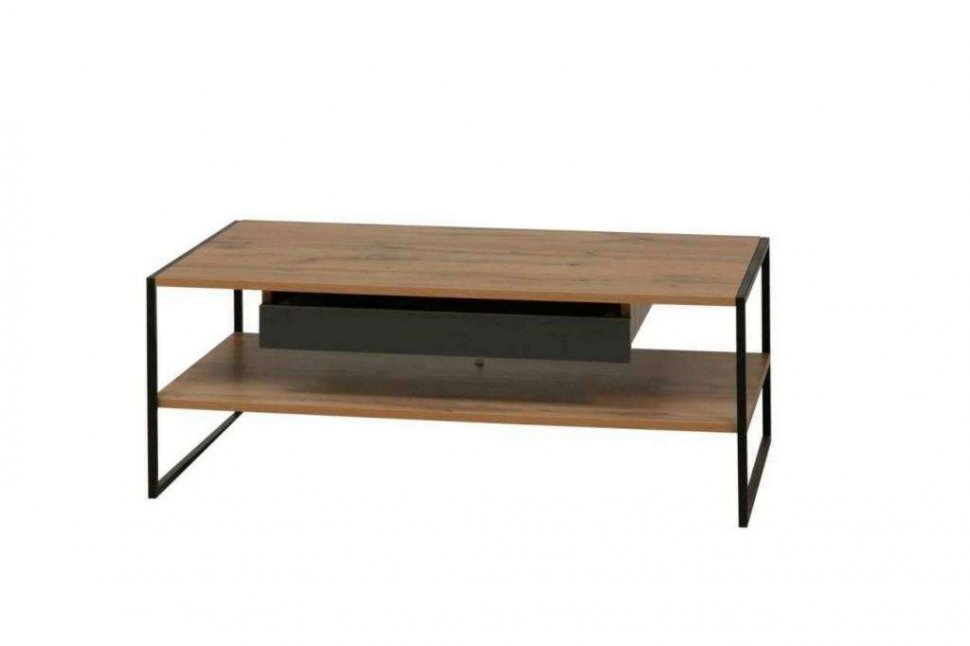 Доната стол журнальный 46.06 Дуб Вотан/Диамант серый