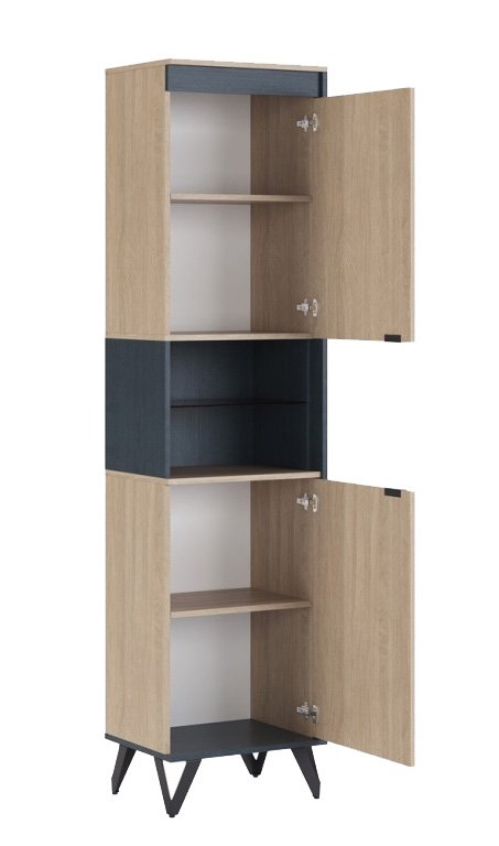 Шкаф-пенал узкий Прага 3 (Алисия) Палермо