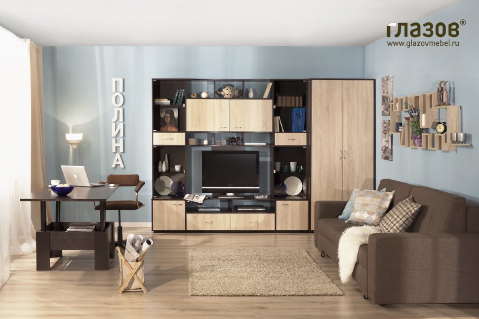 Гостиная Полина Глазов-мебель Комплект