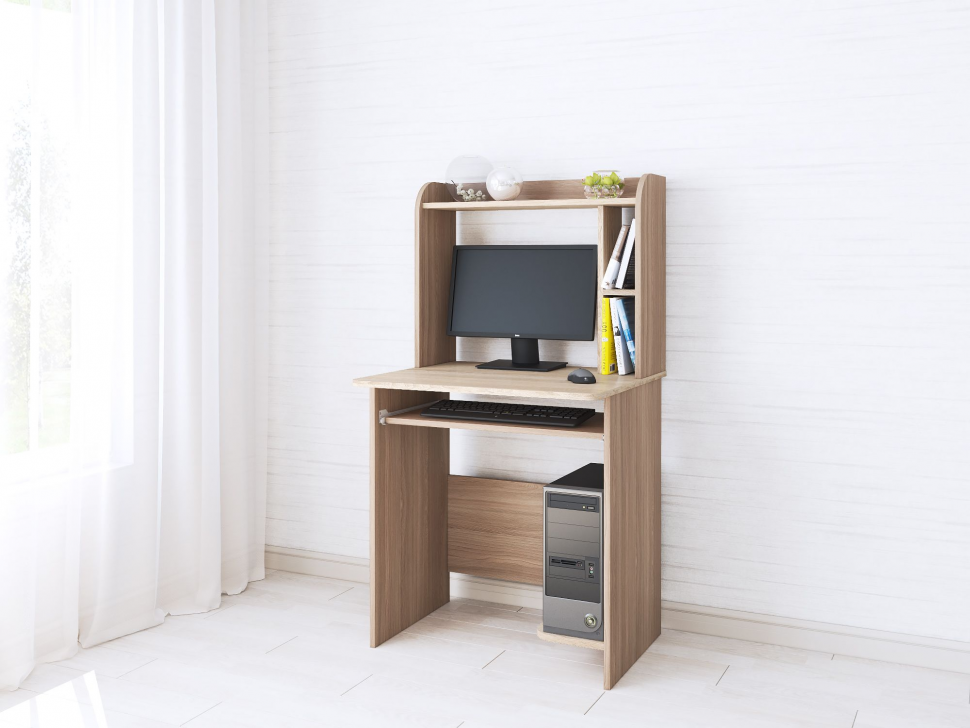 Стол компьютерный ТЭКС Грета-1 (Ясень шимо)