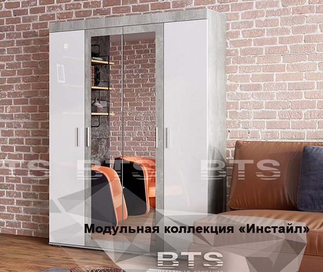 Шкаф 4-х дверный Инстайл ШК-31 (Мебелони)