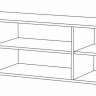 Тумба под ТВ Альда 2Д КМК 0782.6 (Ясень Орландо)