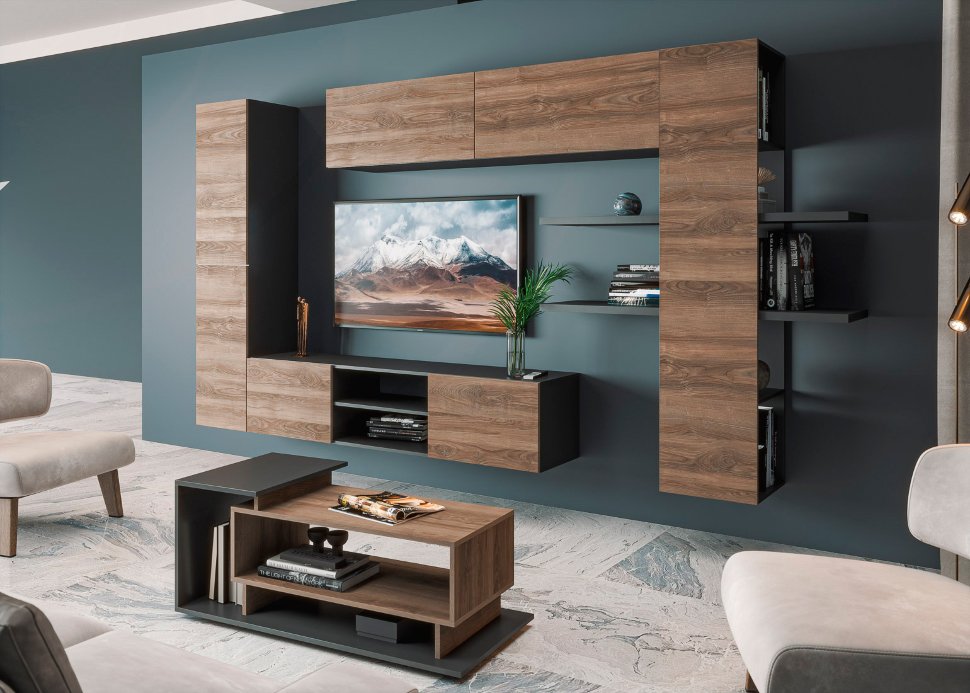 Тумба под ТВ Альда 2Д КМК 0782.6 (Ясень Орландо)