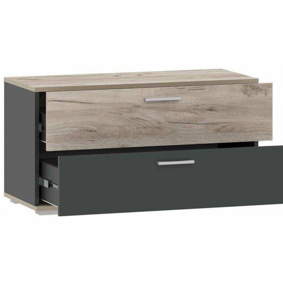 Прихожая Санти-2 Антрацит/Дуб крафт серый