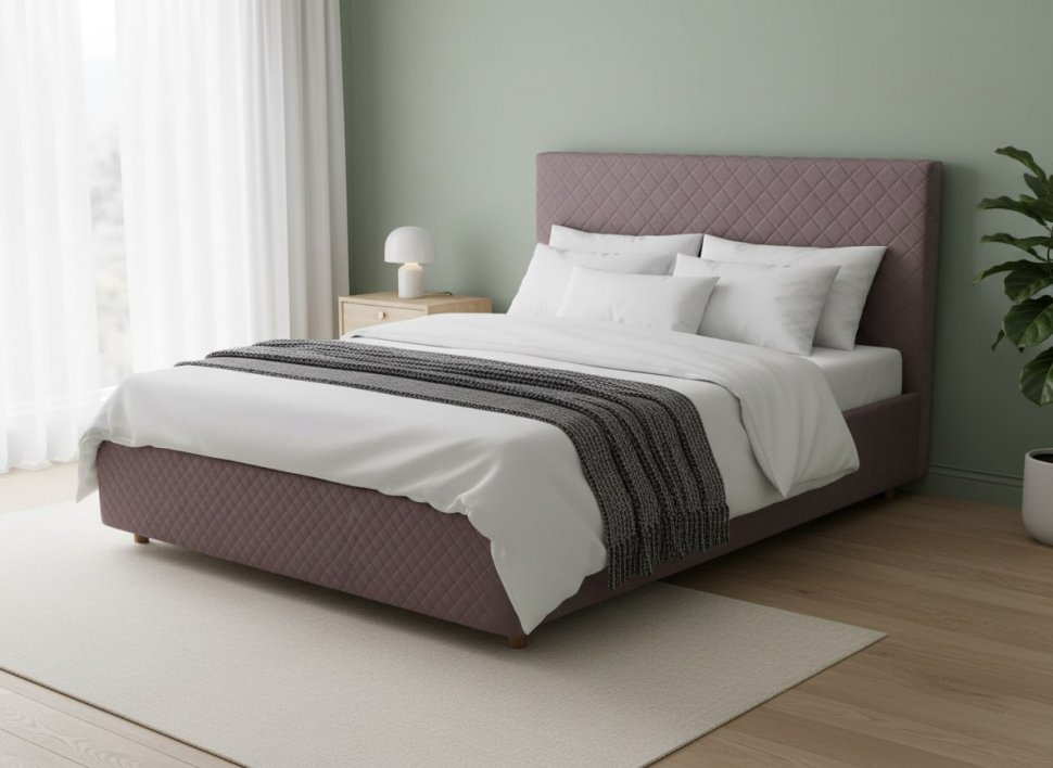 Кровать Galaxy 1600 с основанием / какао №8