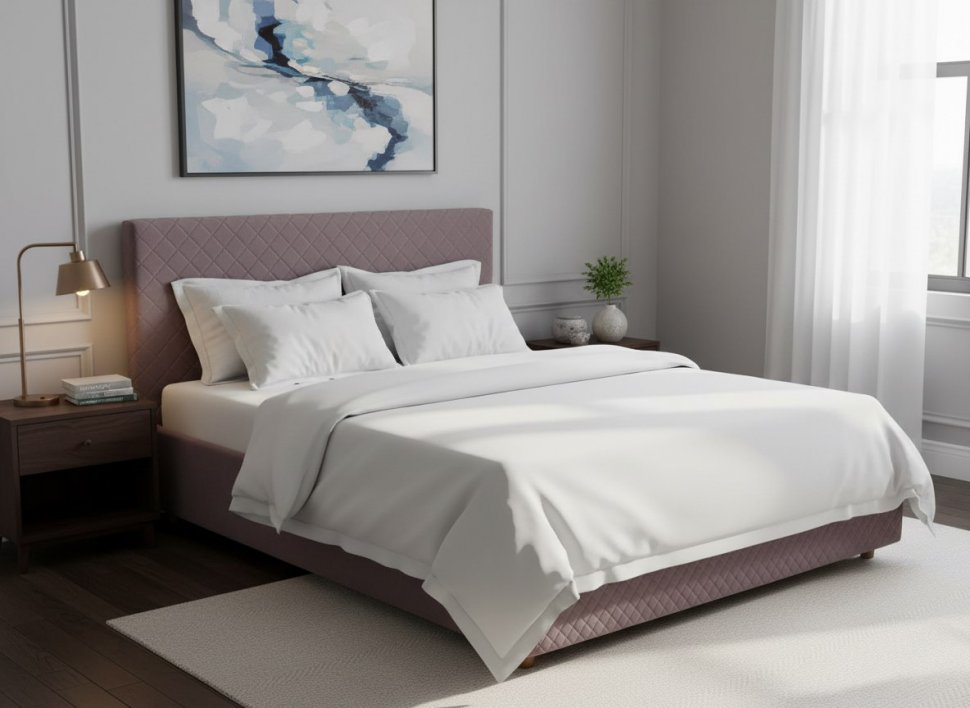 Кровать Galaxy 1600 с основанием / какао №8