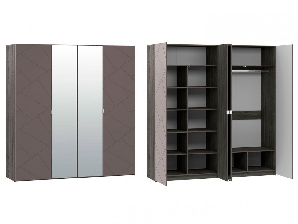 Спальня Summit 2 / ясень анкор тёмный / графит софт