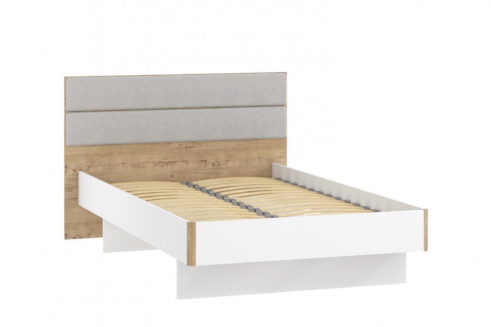 НМ 041.20 кровать Морти Дуб Бунратти/белый/серый