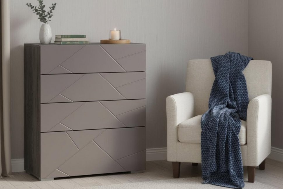 НМ 040.64 комод Summit / ясень анкор тёмный / графит софт