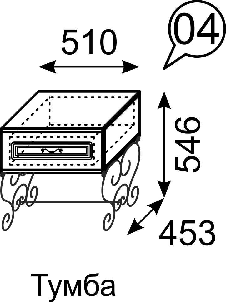 Спальня Лукреция Ижмебель Компоновка 1