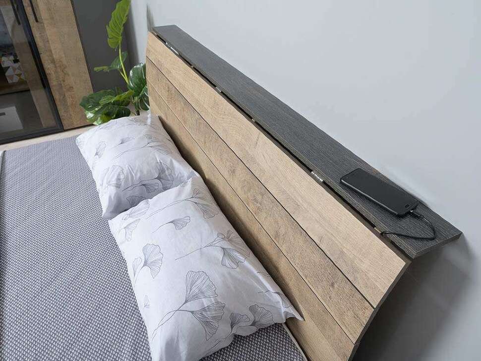 Спальня Трувор (Моби) Комплект 2 Дуб Гранж Песочный/Интра