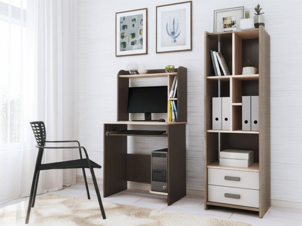 Стол компьютерный ТЭКС Грета-1 (Венге)