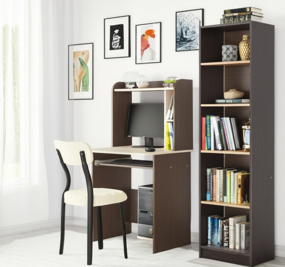 Стол компьютерный ТЭКС Грета-1 (Венге)