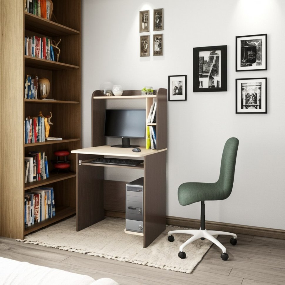 Стол компьютерный ТЭКС Грета-1 (Венге)