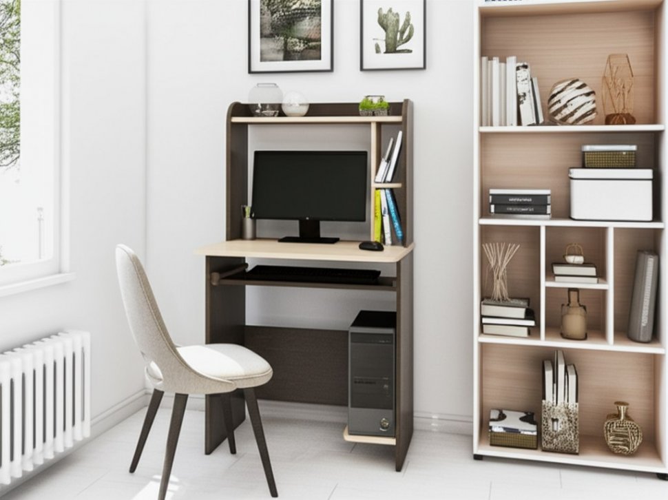 Стол компьютерный ТЭКС Грета-1 (Венге)