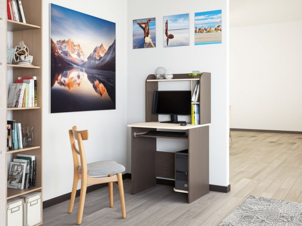 Стол компьютерный ТЭКС Грета-1 (Венге)