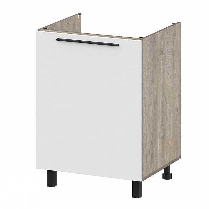 Шкаф кухонный под мойку 60 см Этна 6м1 (Софт Вайт)