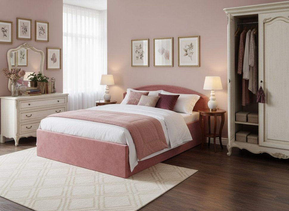 Тахта Берта 1400 модель 062 Ультра Коралл