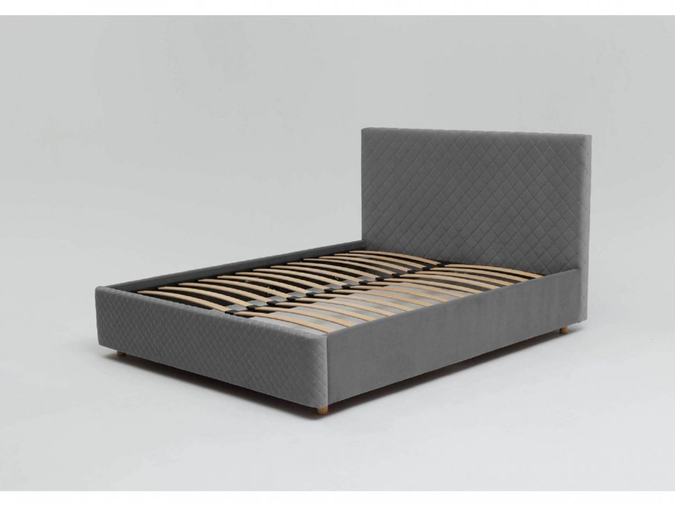 Кровать Galaxy 1600 с основанием / серый №25