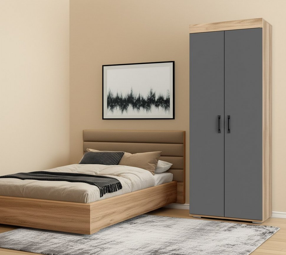 Шкаф двухдверный Прима ШК-03 (Мебелони)