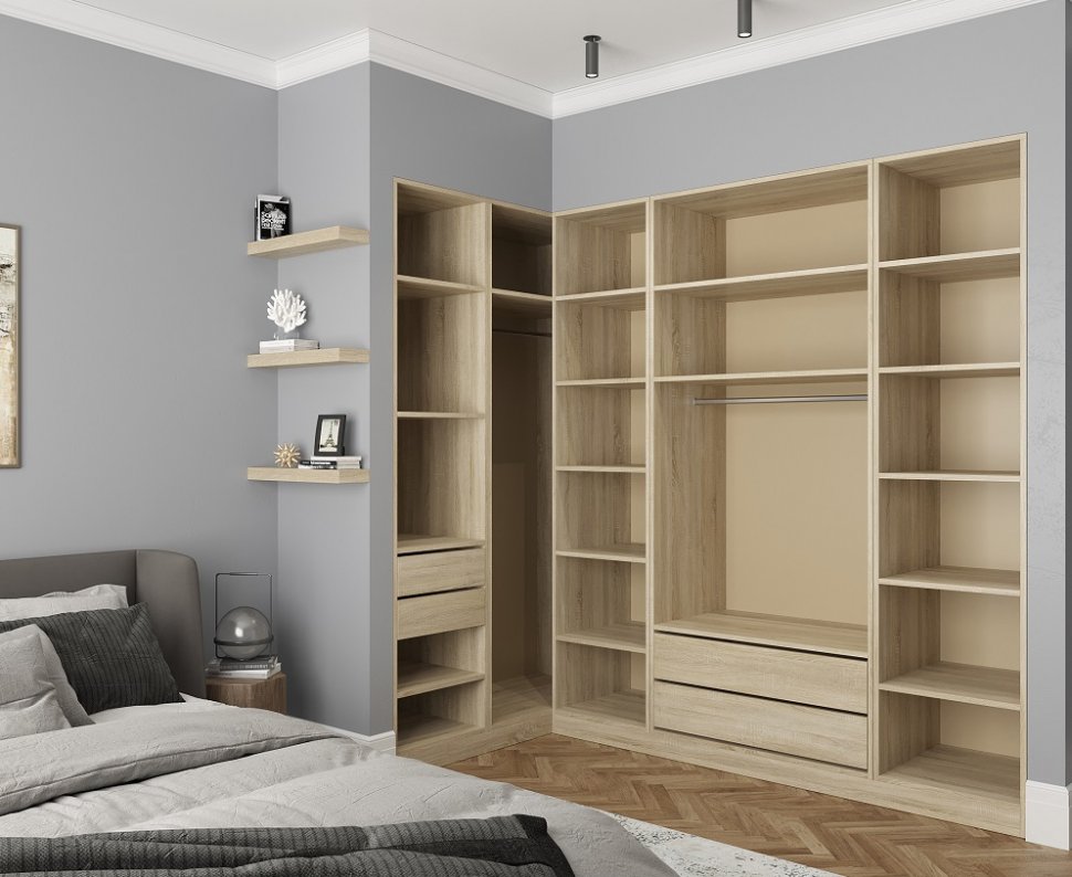 Комплект полок 50 РУМ (Глазов) 2 шт. Дуб Сонома