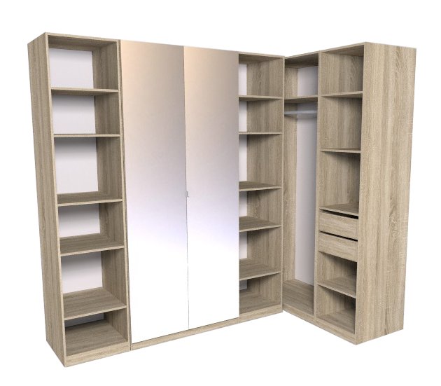 Комплект полок 50 РУМ (Глазов) 2 шт. Дуб Сонома