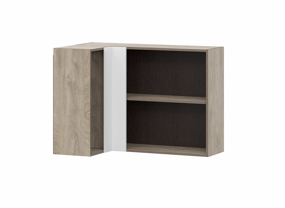 Шкаф навесной угловой 100 см Этна 10ув2 (Софт Вайт)