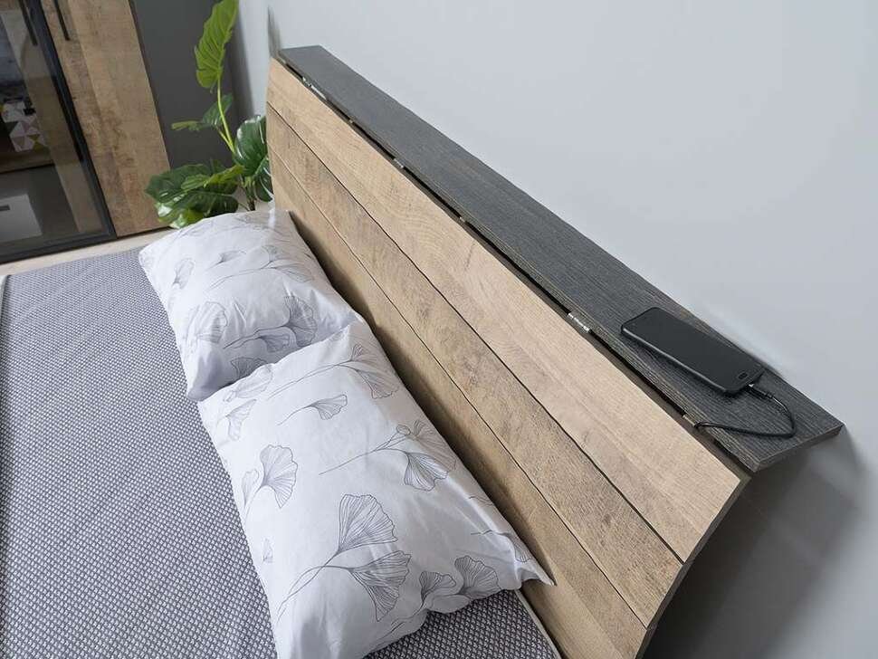 Cпальня Трувор (Моби) Комплект 3 Дуб Гранж Песочный/Интра