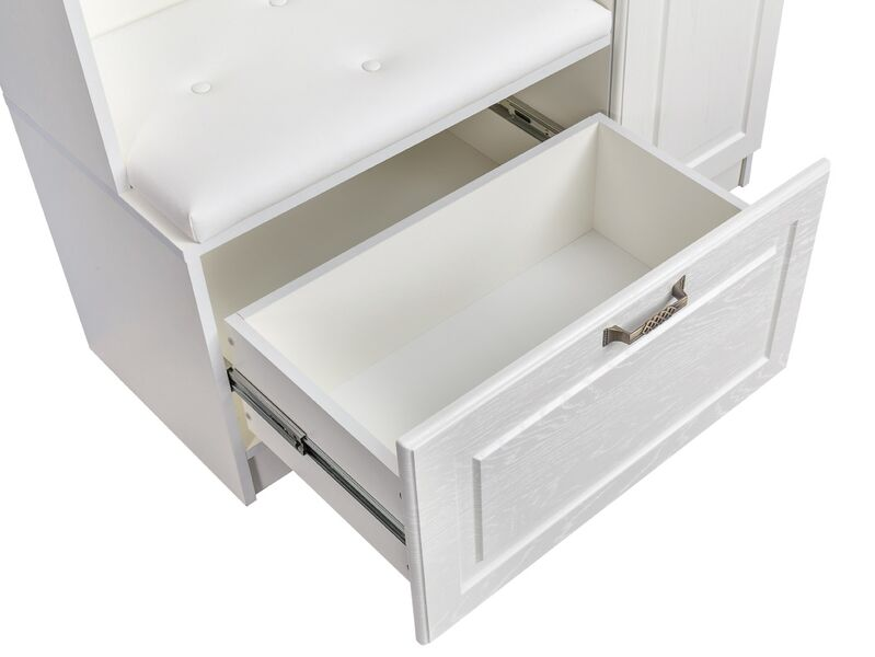 Ливерпуль Прихожая 13.21 Белый/Ясень ваниль